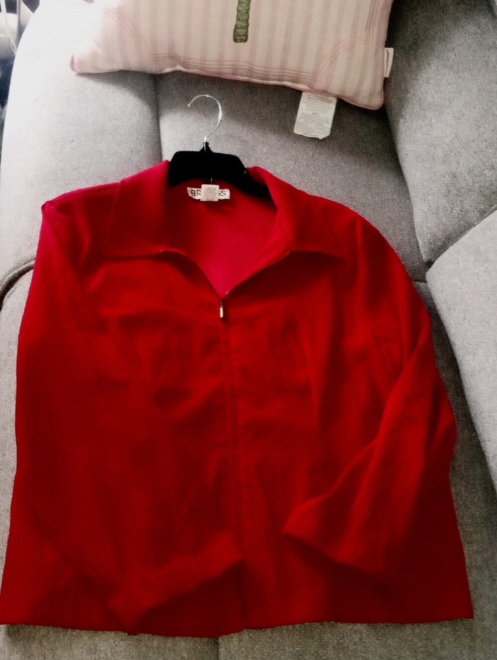 Briggs New York Vibrant Red Zip-Front Women's Jacket